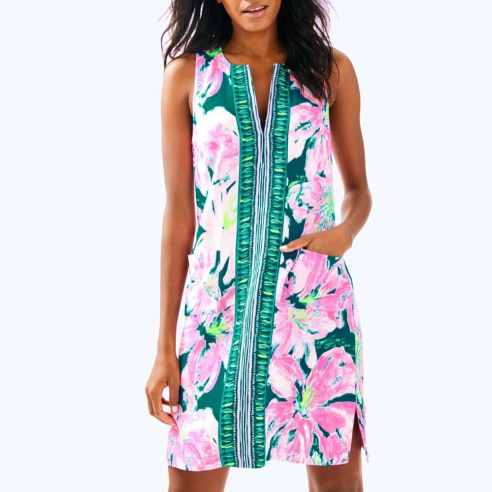 NWT lilly Pulitzer Carlotta stretch shift dress